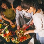 People preparing food