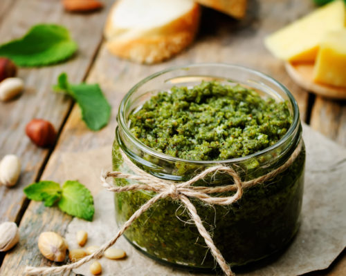 Low waste broccoli pesto