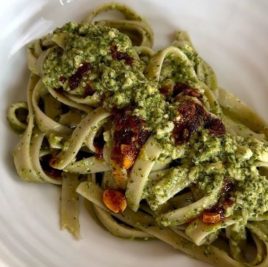 Vegan Spicy Pesto Pasta